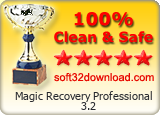 Magic Recovery Professional 3.2 Clean & Safe award